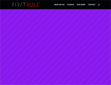 Tablet Screenshot of firstrule.com